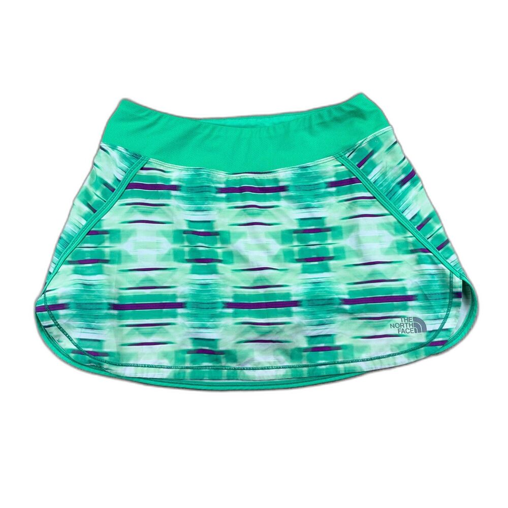 The North Face Women's Small Green Purple Skort Activewear Outdoors Active Skirt